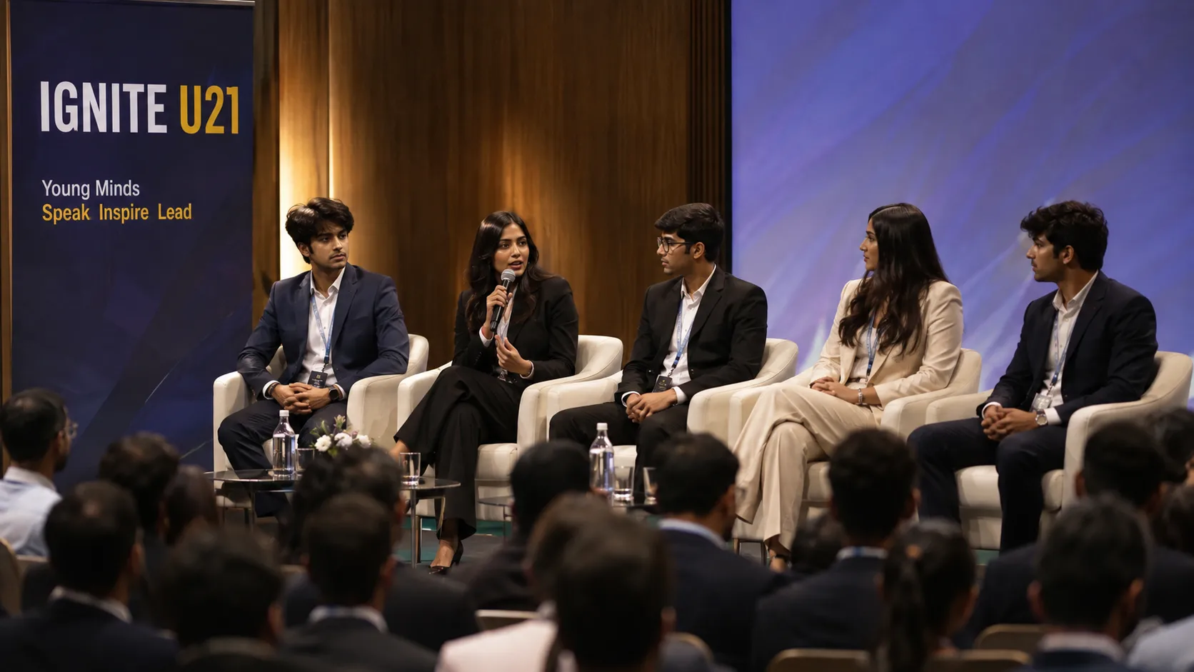 ignite u21 panelists actively discussing at the rise business conclave and awards